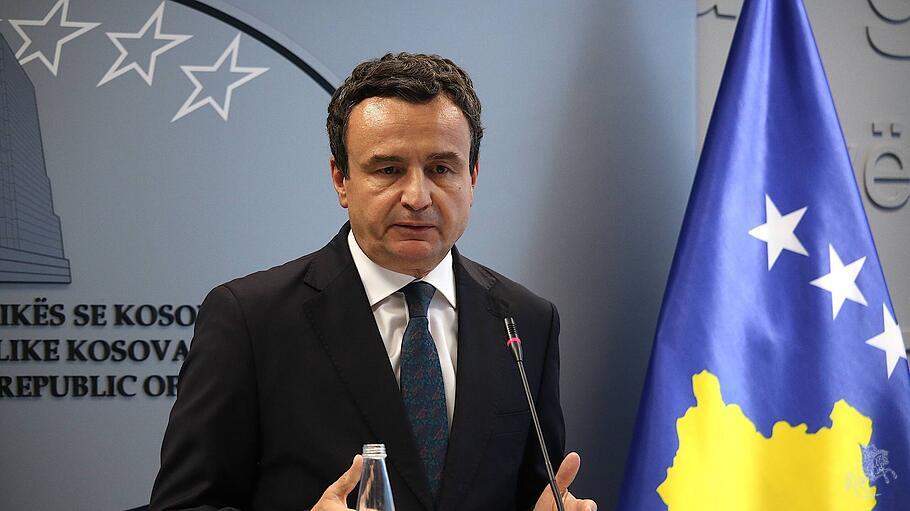 Kosovos Ministerpr&auml;sident Albin Kurti