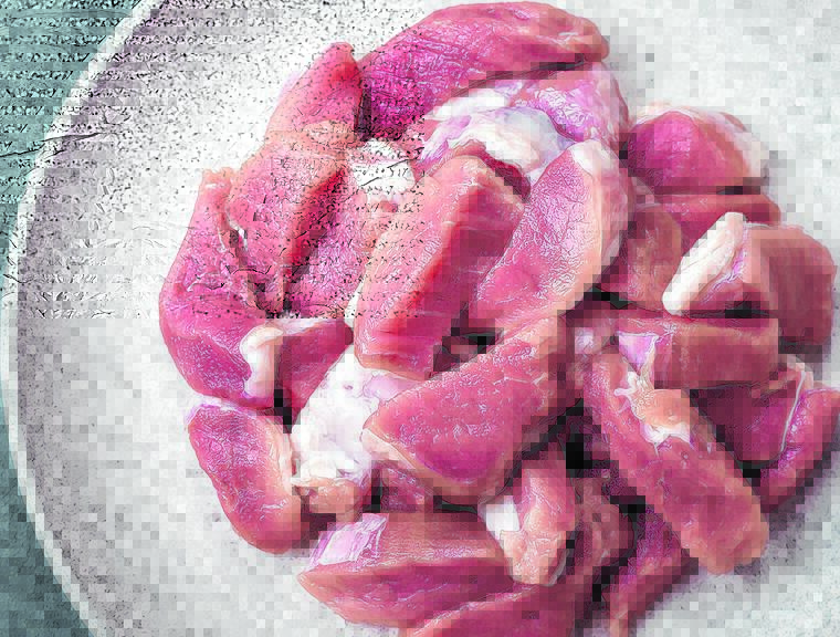 rohes Schweinefleisch