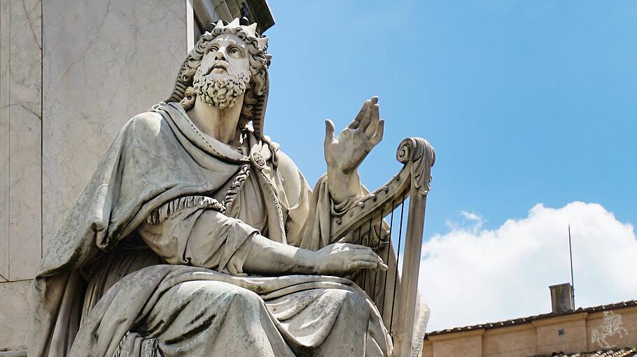 König David an der Mariensäule vor Santa Maria Maggiore Rom