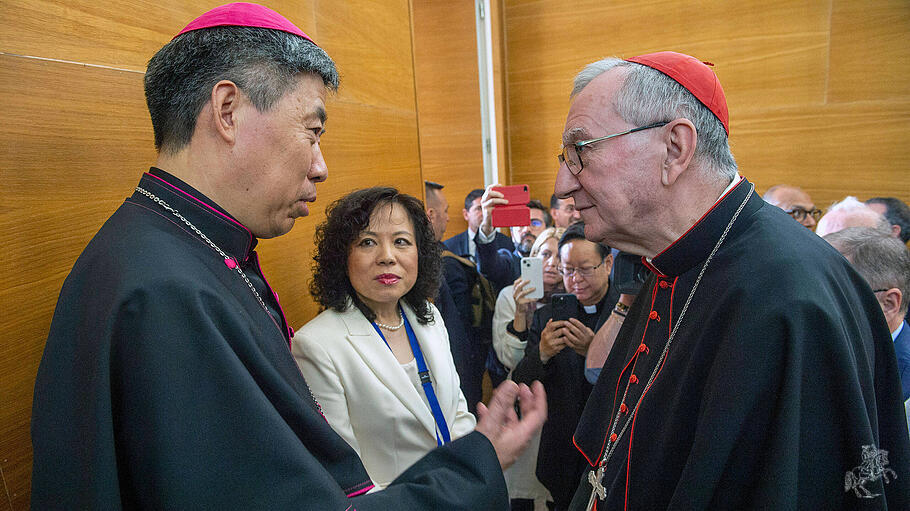 Pietro Parolin und Joseph Shen