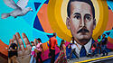 Heiligengraffiti in Caracas