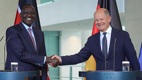 Bundeskanzler Scholz und Kenias Präsident Ruto