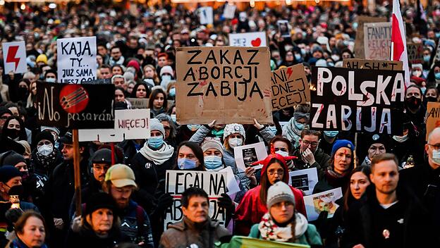 Demonstrationen gegen polnisches Abtreibunggesetz