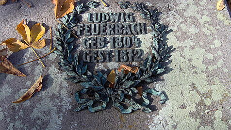 Grabplatte von Ludwig Feuerbach
