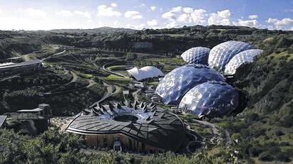 Biosphärenprojekt Eden in der englischen Grafschaft Cornwall