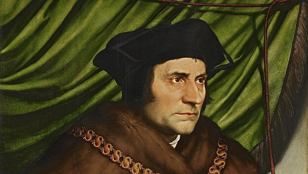 Heilige Thomas Morus auf einem Bild Hans Holbein d. J.