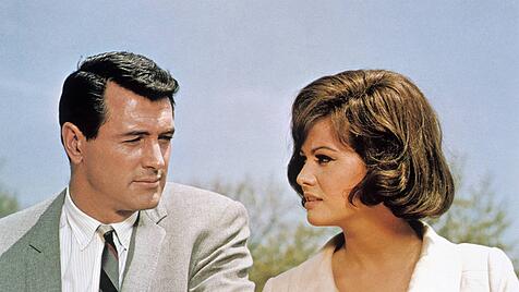 Rock Hudson mit Claudia Cardinale