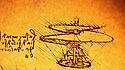 Eine von Leonardos Erfindungen:  Der Drehflügler