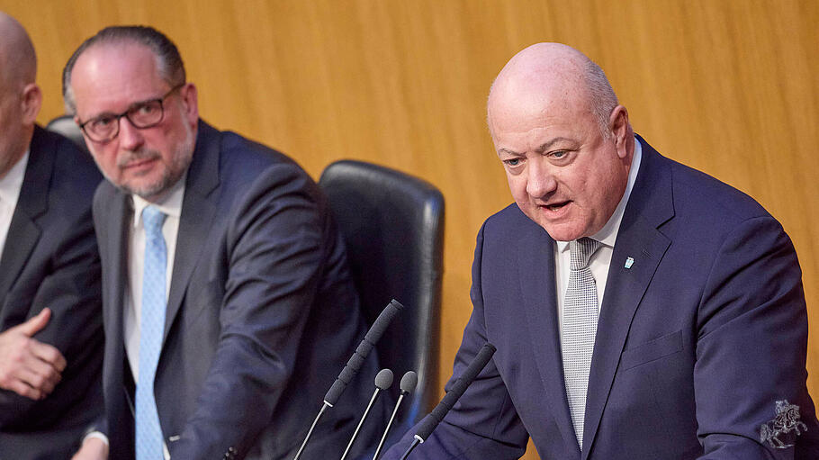 Österreichs Außenminister Alexander Schallenberg und ÖVP-Chef Christian Stocker