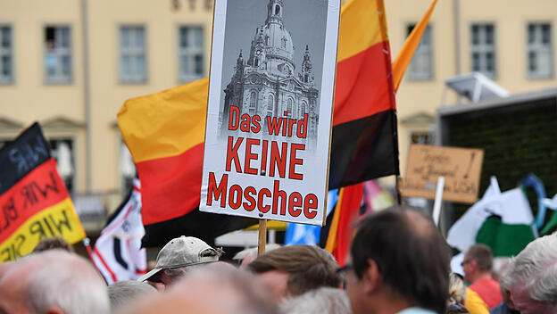 Kundgebung Pegida in Dresden