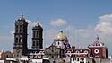 Blick auf die Kathedrale von Puebla
