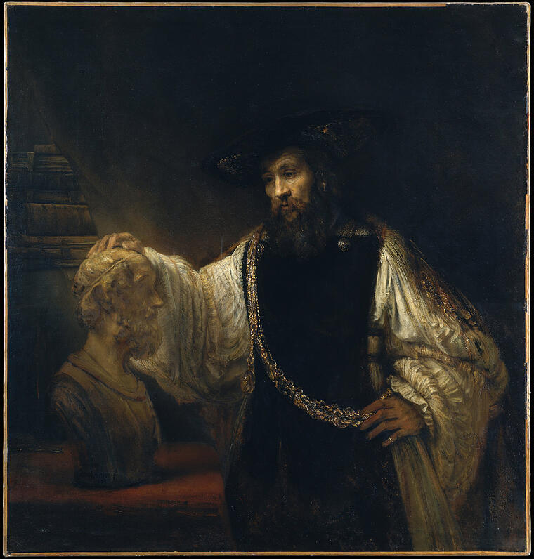 "Aristoteles und Homer", Rembrandt