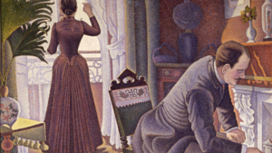 Paul Signac, Sonntag. 1888–1890. Öl auf Leinwand, 150 x 150 cm Privatsammlung.
