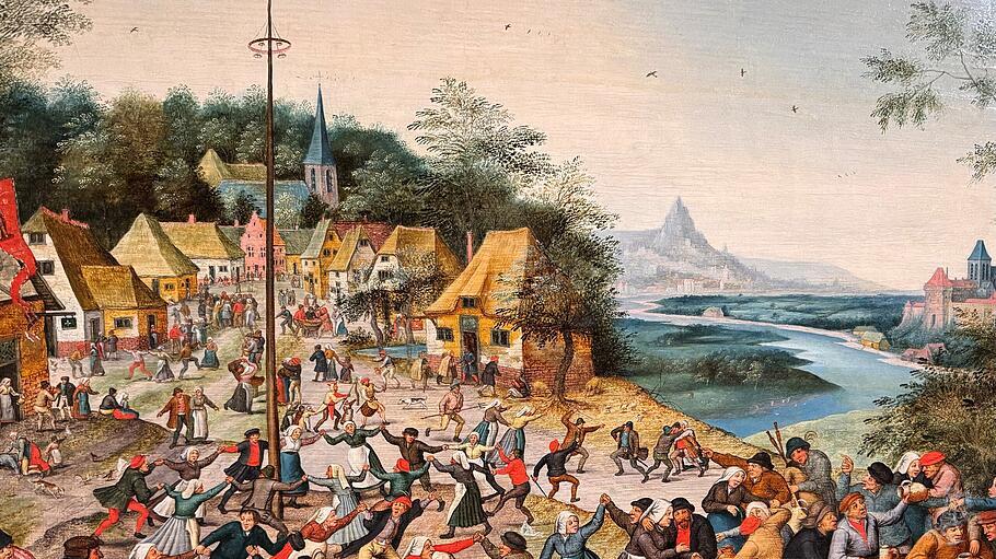 Georgskirmes und Tanz um den Maibum, Pieter Brueghel der J&uuml;ngere, 1627.