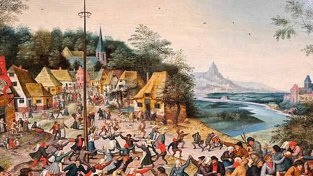 Georgskirmes und Tanz um den Maibum, Pieter Brueghel der J&uuml;ngere, 1627.
