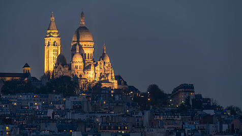 Montmartre und die Basilika Sacr&eacute;-Coeur Paris