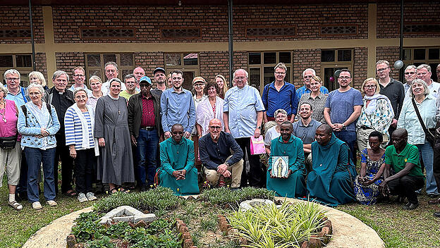 Die Pilgergruppe in Kibeho.