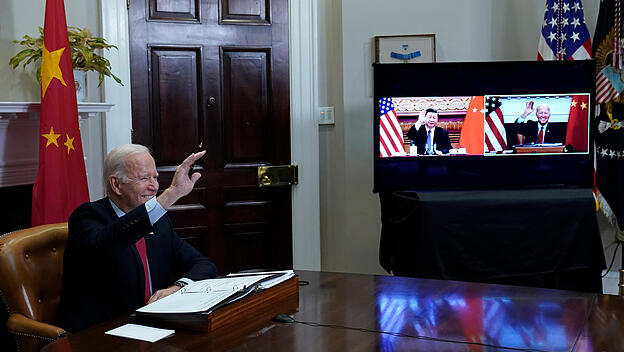 Videokonferenz von Joe Biden und Xi Jinping