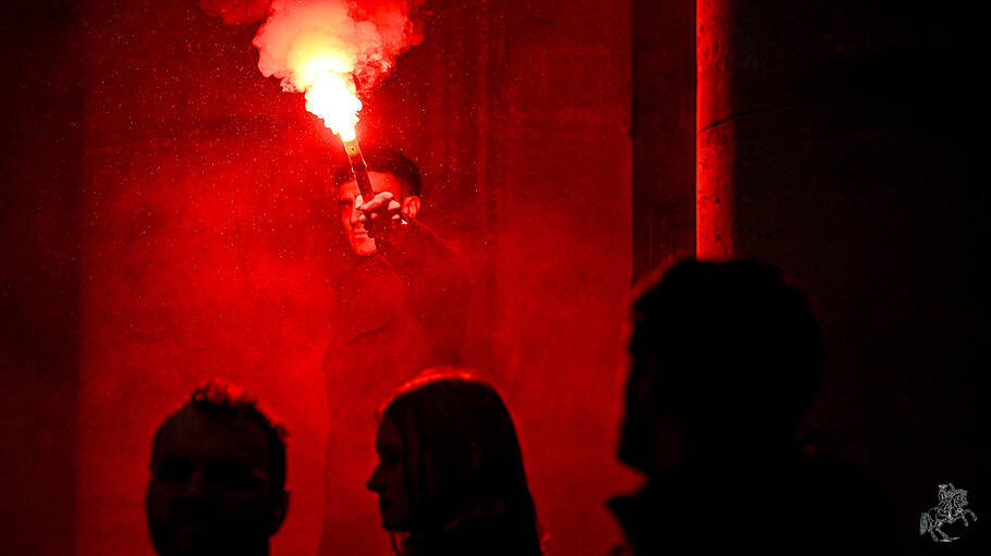 Protest in Erinnerung an Quentin Deranque