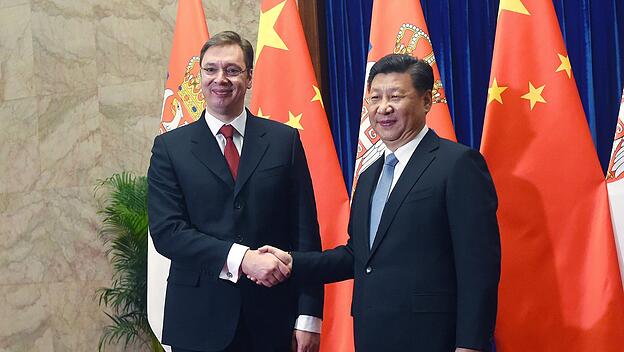 Serbiens Präsident Aleksandar Vucic und Chinas