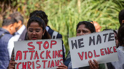 Pakistanische Christen demonstrieren in London