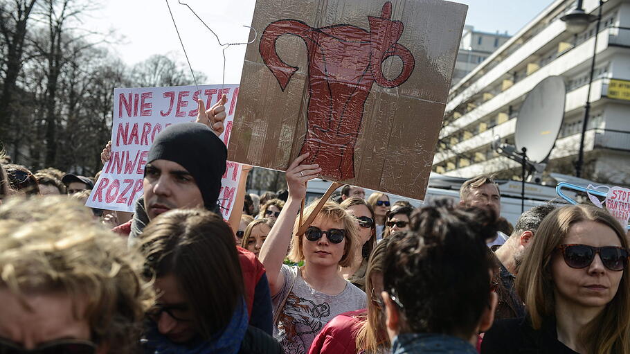 Demonstration zum Abtreibungsrecht in Polen
