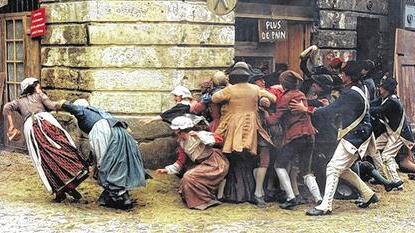 Filmszene aus  "Französische Revolution" von 1989