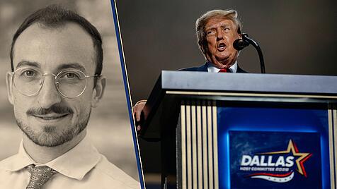US-Pr&auml;sident Donald Trump beim Parteitag der Republikaner in Dallas