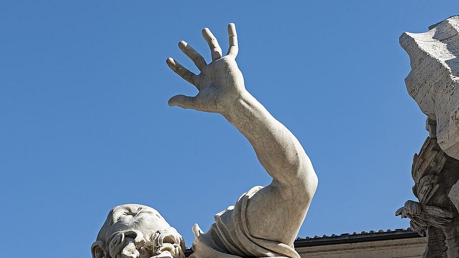 Vierströmebrunnen von Gian Lorenzo Bernini, Piazza Navona, Rom,
