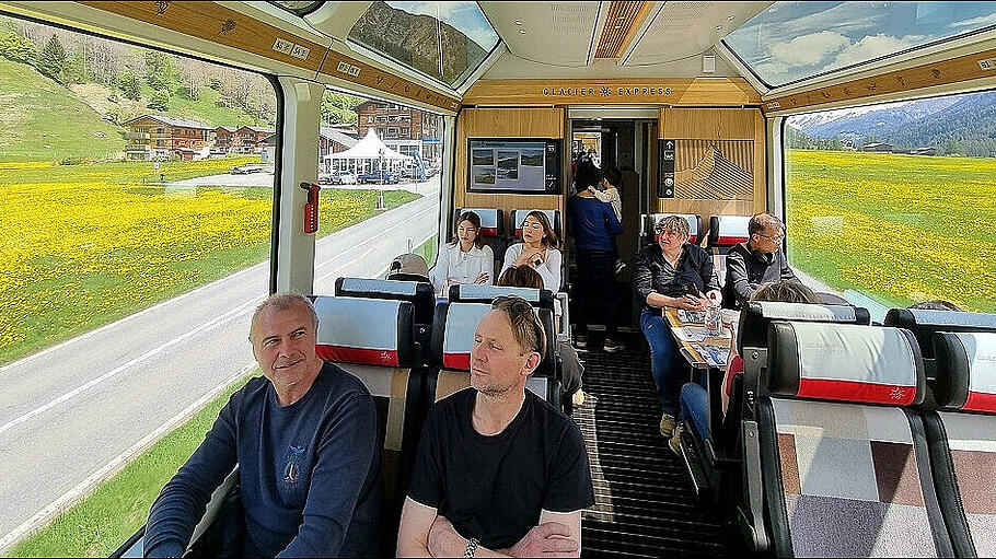 Fahrt mit dem Glacier Express
