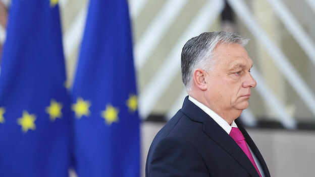 Gebremst hat Orb&aacute;n auf dem EU-Gipfel lediglich bei der Freigabe der Ukraine-Hilfen.