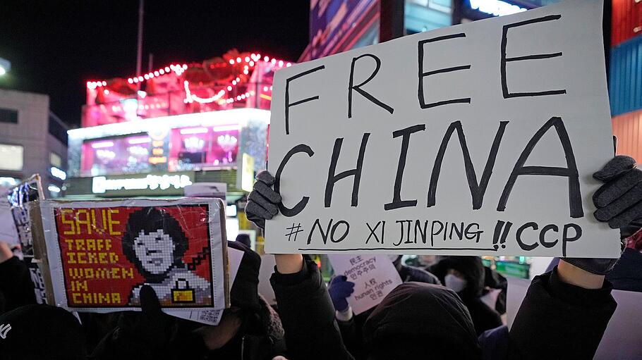 Proteste in Südkorea gegen Chinas Corona-Politik