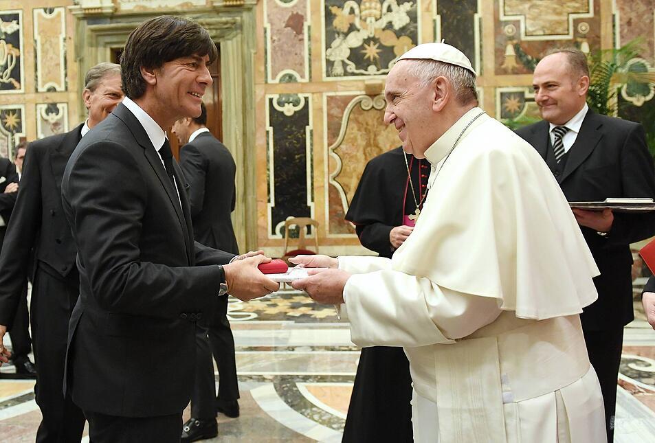 Papst Franziskus und Joachim Löw