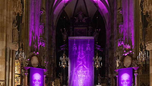 Gottfried Helnweins Fastentuch im Wiener Stephansdom