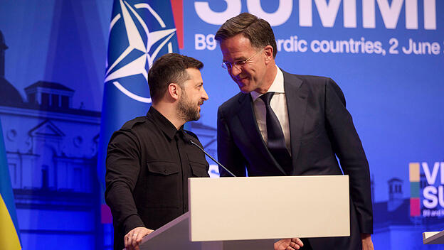 Wolodymyr Selenskyj und Mark Rutte