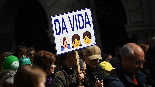Marsch für das leben in Madrid