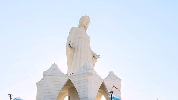 Marienstatue in der Nähe von Torun in Polen