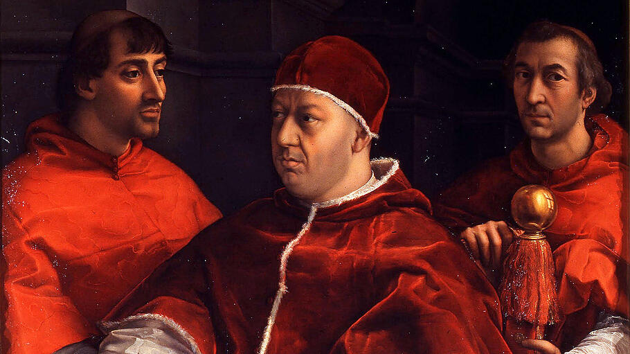 Papst Leo X. , Gemälde von Raffael, um 1518–1519