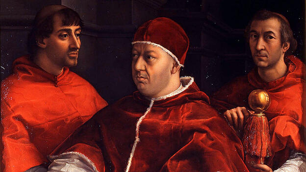 Papst Leo X. , Gemälde von Raffael, um 1518–1519