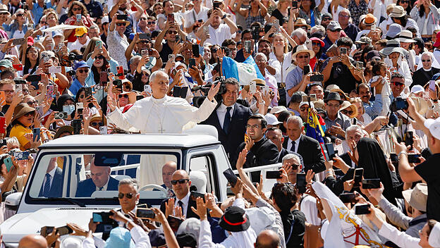 Papst Leo bei der Generalaudienz