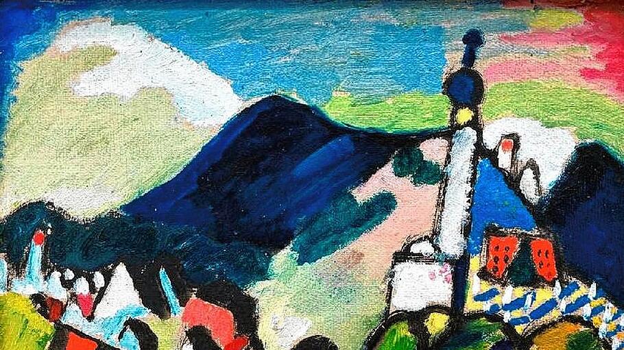 W.Kandinsky, Studie Murnau mit Kirche II