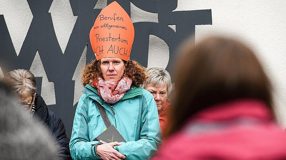 Demonstration kirchlicher Mitarbeiter