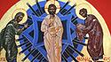 Icon of Jesus s Transfiguration Le Bec Hellouin Eure Normandy France Europe PUBLICATIONxINxGERx