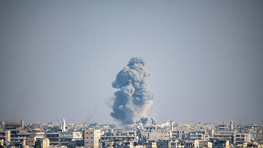 Rauch über Aleppo
