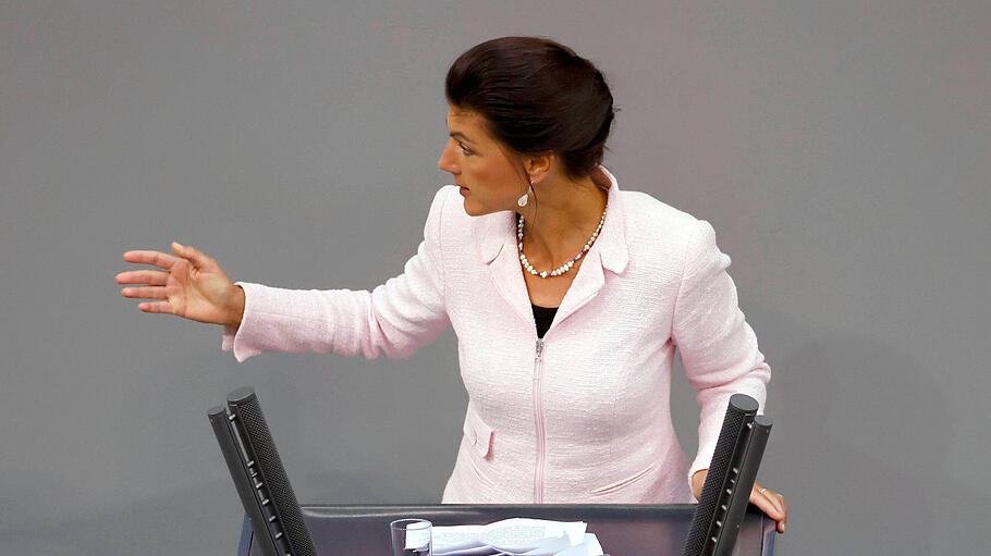 Sahra Wagenknecht in der 51. Sitzung des Deutschen Bundestages