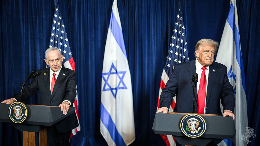 Israels Premier Benjamin Netanjahu und US-Pr&auml;sident Donald Trump