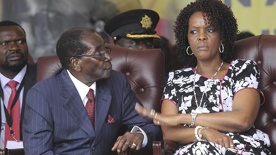 Robert Mugabe mit Ehefrau Grace