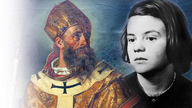 Heiliger Augustinus und Sophie Scholl