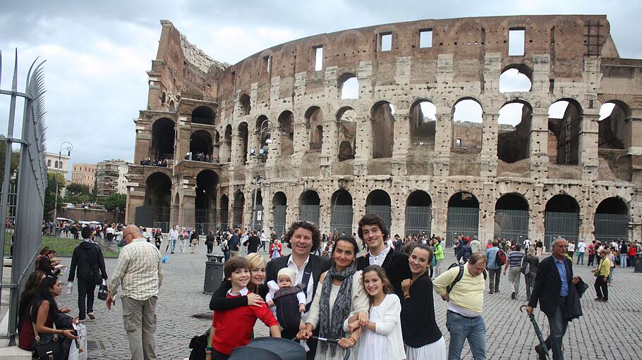 Familie der Autorin in Rom