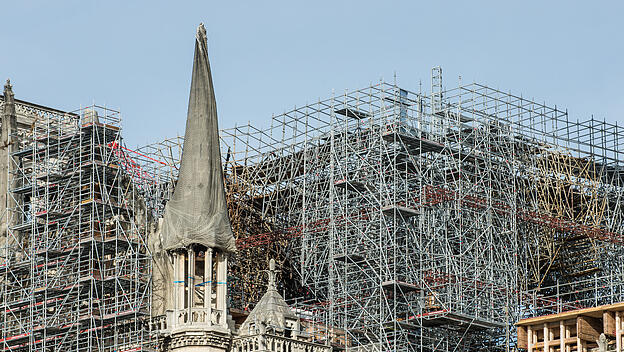 Gerüste an Notre-Dame